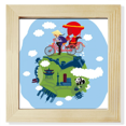 thumbnail image 1 of Chinese The Great Wall Art Square Picture Frame Wall Tabletop Display, 1 of 3