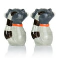 thumbnail image 3 of Woodland Raccoon 2 Piece Hard Dolomite Salt and Pepper Set, 3 of 3
