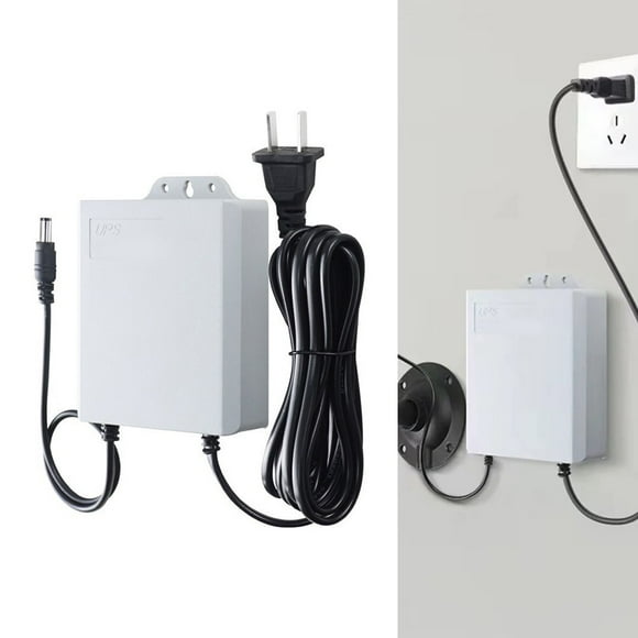 For Home Camera 3600mAh Battery DC UPS Battery Backup Color: White Home Camera Protection Reliable Power Supply