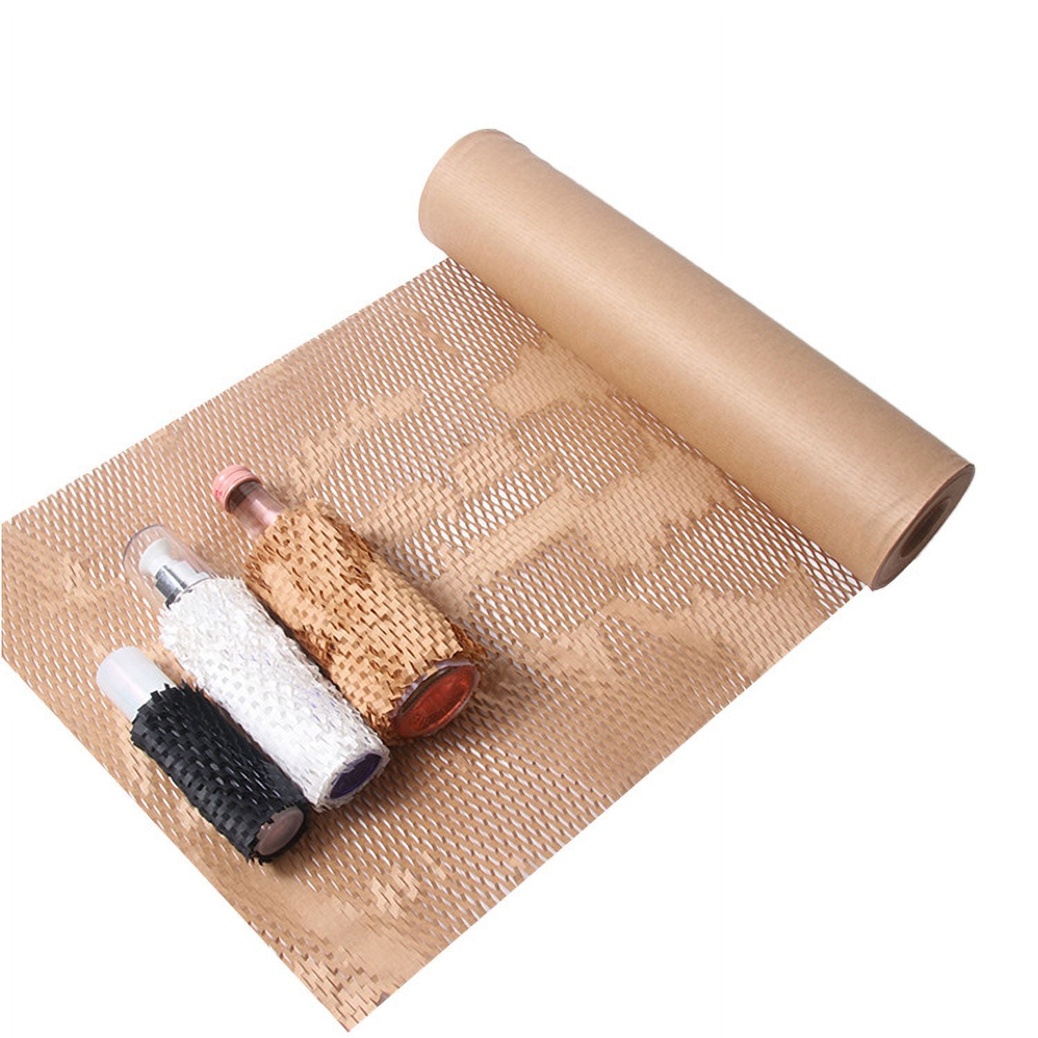 Nvzi shock-absorbing packaging paper, biodegradable kraft paper, gift glass ceramic packaging honeycomb paper (red)