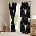 thumbnail image 3 of Castle Fairy Western Bull Skull Black Out Curtains for Teens Adults,Bohemian Boho Curtains Pack of 2 (42x63 Each),Exotic Style Bedroom Curtains,Luxury Bedroom Decor, 3 of 6