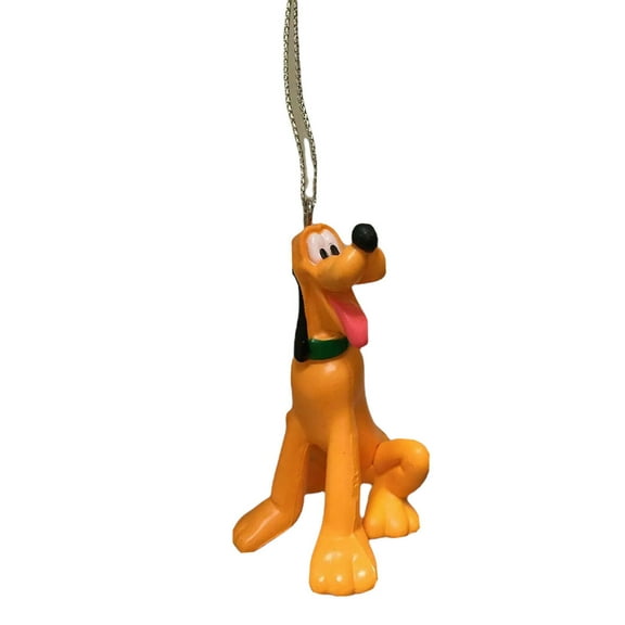 Pluto Dog PVC Ornament Figure Figurine 3” Mickey Mouse Holiday Charm New