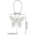 thumbnail image 2 of HUGFEGWE Butterfly Car Hanging Ornament, Rhinestone Rearview Mirror Accessories Hanging Car Charm Decoration for Car Home Office U2537-30794, 2 of 9