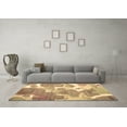 thumbnail image 3 of Ahgly Company Indoor Square Abstract Brown Contemporary Area Rugs, 3' Square, 3 of 4