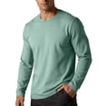 thumbnail image 2 of Samdudou Mens T Shirts Long Sleeve Crewneck Casual Basic Tees Everyday Layering Undershirts Lightweight Athletic Training Tops Classic Daily Workout Pullover Apparel, 2 of 6
