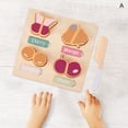thumbnail image 4 of Rompecabezas de madera para niños pequeños, juguetes de frutas y verduras para educación temprana, aprendizaje, iluminación, desarrollo colorido, tablero a juego. A, 4 of 9
