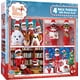 thumbnail image 1 of Juego de rompecabezas MasterPieces Elf on the Shelf, paquete de 4 unidades, 100 piezas, 1 of 8