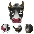 thumbnail image 3 of KAKOWELY Máscara de cosplay moldeada de vaca, máscara de mascarada, máscara de cabeza de animal, accesorio para disfraz de cosplay, 3 of 5