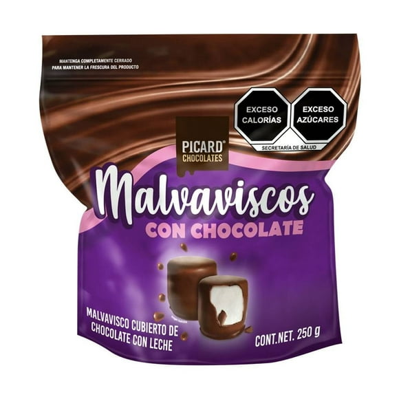 Malvavisco Picard cubierto con chocolate con leche 250 g