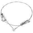 thumbnail image 1 of 1 Set Aluminium Alloy Wire Rope Hanger for Picture Hanging Silver Compact Design, 1 of 9
