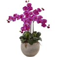 thumbnail image 1 of Nearly Natural 1402-OR Arrangement d'Orchidée Phalaenopsis avec Bol de Couleur Sable, 1 of 1
