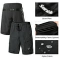 thumbnail image 3 of Santic Men's 3D Padded Mountain Bike Shorts Lightweight Cycling MTB Shorts Black XL, 3 of 6