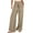 Khaki, variant on Dianli Solid Long Wide Leg Pants High Waist Baggy Linen Outfit Holiday Gift Finder Women's Loose Wide Leg Pants High Waist Straight Pants Casual Pants Coffee M