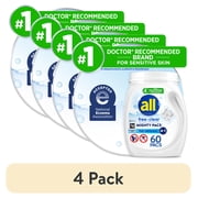 (4 pack) all Free Clear Mighty Pacs, 60 Count