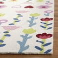 thumbnail image 3 of SAFAVIEH Kids Antoinette Floral Wool Area Rug, Ivory/Pink, 5' x 8', 3 of 7
