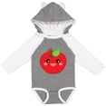 thumbnail image 3 of Inktastic Smiling Apple Boys or Girls Long Sleeve Baby Bodysuit, 3 of 5