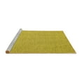 thumbnail image 2 of Ahgly Company Machine Washable Indoor Square Abstract Yellow Contemporary Area Rugs, 6' Square, 2 of 4
