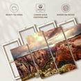 thumbnail image 6 of Elephant Stock Breathtaking Zion National Park Wall Art - Horizontal Multi Panel Canvas - Living Room Wall Decor - Nature Multi Panel - Brown And Beige Decor - 36" x 22", 6 of 8