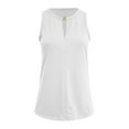 thumbnail image 3 of Vedolay Womens Summer Tops Women's Satin Chain Halter Neck Shirred Back Draped Crop Cami Top,White M, 3 of 5