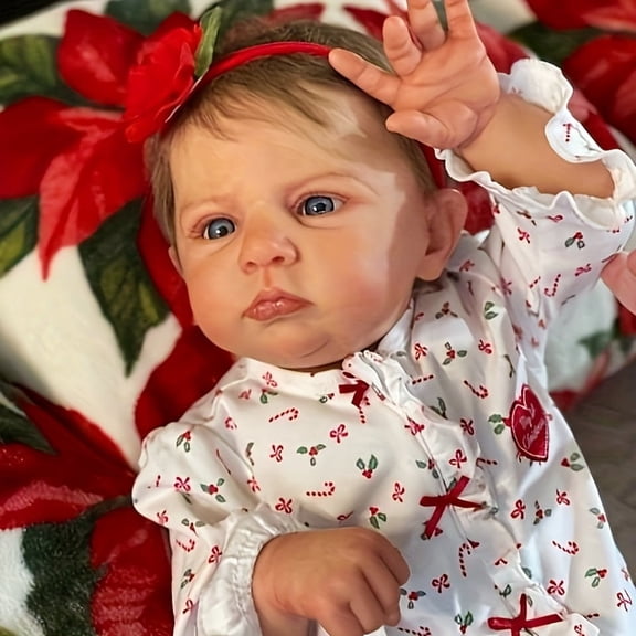 Realistic Reborn Baby Dolls - 22 Inch Lifelike Newborn Baby, Real Life Baby Dolls with Soft Weighted Body, Real Baby Reborn Gift Set for Kids Age 3