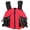 Red, variant on BIMZUC Adult Life Jacket Vest Beatle Shape High Buoyancy Equipment for Canoeing Fishing Boating Rafting Surfing Unisex Adjustable Fit Water Safety Gear Red
