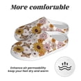 thumbnail image 6 of Goofa Sunflowers And Butterflies Print Womens Mens Cotton Lightweight House Slippers , Washable Home Slippers,Indoor Comfy Bedroom Cozy Slippers-37/38, 6 of 7