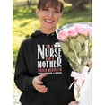 thumbnail image 3 of Tstars Womens Best Gift for Mother Nurse Shirts I Am a Nurse and a Mother Cool Cute Gift for Mom Shirt for Mom Gift for Nurses Mothers Day Gift Women Hoodie, 3 of 6