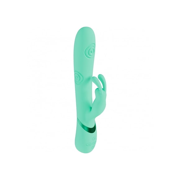 Vive Mimi Vibromasseur Lapin en Silicone Rechargeable à 10 Fonctions à Triple Moteur avec Point G Vibrant et Tapant, Vert