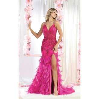 mocha pink bridesmaid dresses Mocha and Pink Maxi Dress main image 0