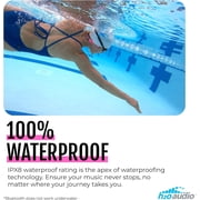 H2O Audio Betty x TRI 2 Multi-Sport Waterproof Bone Conduction Headphones – IPX8 Waterproofing, Bluetooth 5.3, Built-in MP3, 8GB – Swimming, Running, Triathlon, Open Ear – Pink
