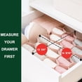 thumbnail image 3 of NOGIS Honeycomb Separator Adjustable Drawer Organizer Divider for Underwear Belt-Scarf Socks Organizer (Pink(2pcs)), 3 of 6
