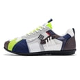 thumbnail image 5 of Rokment Retro Color Block Low Top Fashion Sneakers for Men Casual Breathabe Mesh Leather Patchwork Lace up Walking Tennis Flat Skate Shoes Blue Size 11, 5 of 6