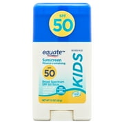(3 pack) Equate Kids Broad Spectrum Sunscreen Stick with Mineral Actives, SPF 50, 1.5 oz