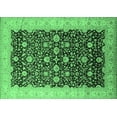 thumbnail image 1 of Ahgly Company Indoor Rectangle Oriental Emerald Green Traditional Area Rugs, 2' x 5', 1 of 4