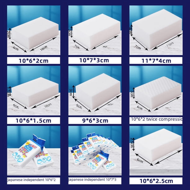 Esponja de algodón para lavar platos, esponja nano para limpiar platos, esponja para limpiar huecos de la cocina, toallita mágica para limpieza del baño