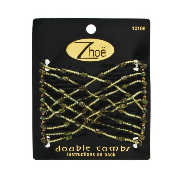Zhoe Double Hair Combs 10168 Forest