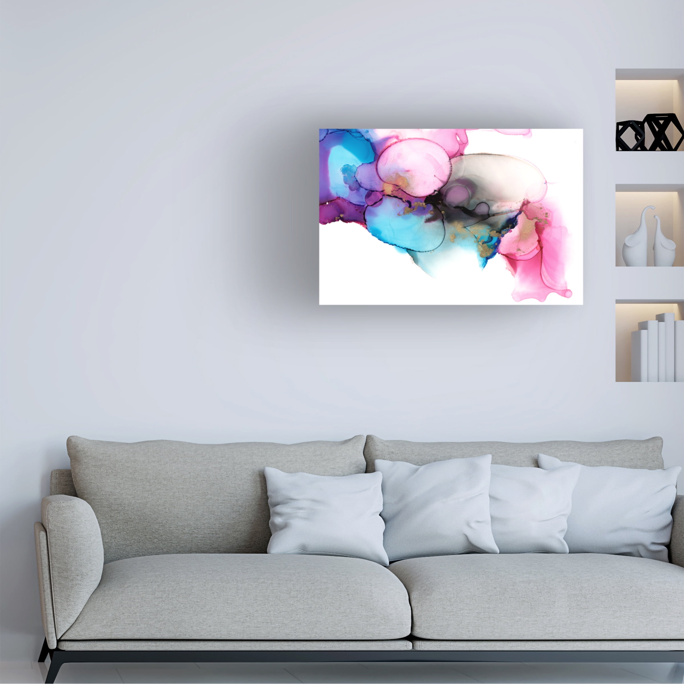 Trademark Fine Art Jennifer Goldberger Borealis II Canvas Wall Art - 30x47
