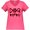 Hot Pink, variant on Inktastic Dog Mom with Paw Print in Plaid Women's Plus Size V-Neck T-Shirt