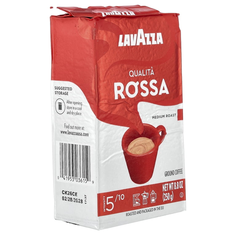 Lavazza, Ground Coffee, 8.8 oz Bag, Medium Roast with Chocolate