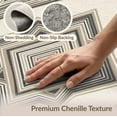 thumbnail image 6 of ODIKA Beige Repeating Minimalist Border Balanced Tonal Large Neutral for Playroom, Bedroom, Reading Nook, Pet Friendly & Kids Safe Play, 6 of 7