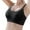 Black, variant on Women's Transparent Shoulder Strap Backless Bra - Convertible Straps Comfort Design - Nylon Spandex - M-XXXXXXL