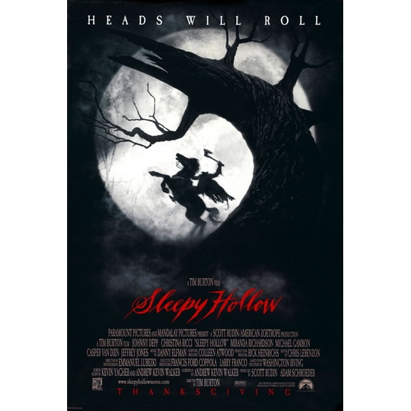 Sleepy Hollow Movie Poster 16"x24" Poster Medium Art Poster 16x24 Square Adults Poster Time
