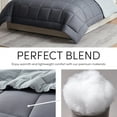 thumbnail image 6 of Nestl Twin Comforter Sets, 2 Piece Bed in a Bag, Reversible Down Alternative Bedding Set, Gray & Light Gray, 6 of 10