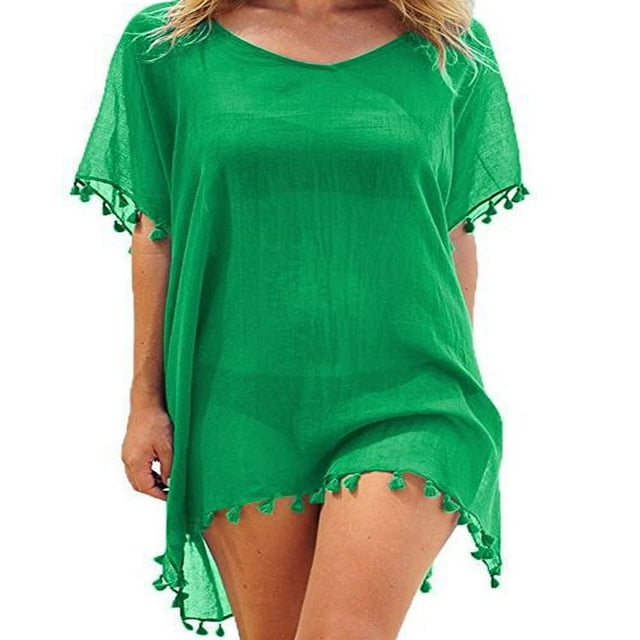 Maillot de Bain Bikini pour Femmes, Tenue de Plage avec Franges