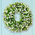 thumbnail image 2 of Farmhouse Colorful Cottage Wreath Spring Decoration, Durable and Stable Beautiful Artificial Wreath, Eucalyptus Wreath for Front Door, All Season Hanging Ornament Festival Home Decor (D), 2 of 13