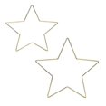 thumbnail image 1 of 2 Pcs Home Dcor Star Shaped Wreath Ring Floral Hoop Rings Wreath Forms Crafts Metal Rings, 1 of 3