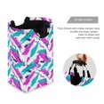 thumbnail image 3 of Yayeee Freestanding Laundry Hamper with Handle Collapsible Large Storage Basket for Clothes, Abstract Drawing, 3 of 7