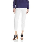 HUE Women's Travelista Seamed Luxe Ponte Skimmer, White, X-Small