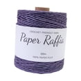 thumbnail image 2 of Rongfmy Raffia Paper Ribbon Paper Rope Round Twine String 300M/328 Yards Yarn Thread Raffia Ribbon for Crocheting Bags Nesting Basket Dark Violet, 2 of 9