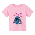 thumbnail image 3 of Lilo Stitch Anime Verano Múltiples Moda Camisetas Para Niños Cuello Redondo Casual Manga Corta Estampado Patrón, 3 of 5